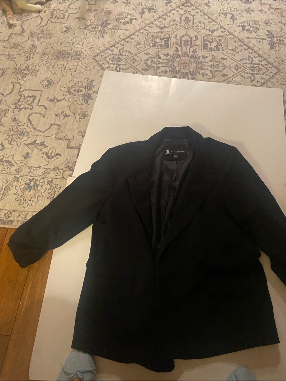 Women’s Black Blazer - Jules & Leopold Classic Single-Breasted Jacket